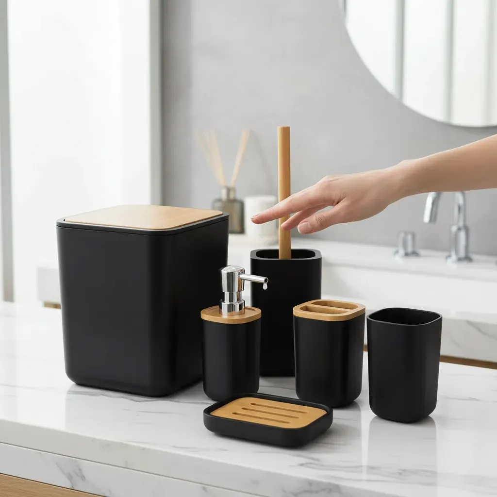 Set accesorios de baño 6 piezas